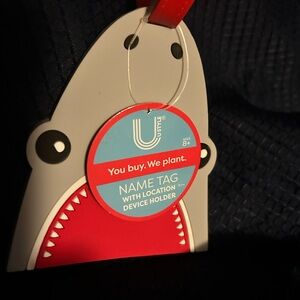 Shark Design Name Tag with Device Holder